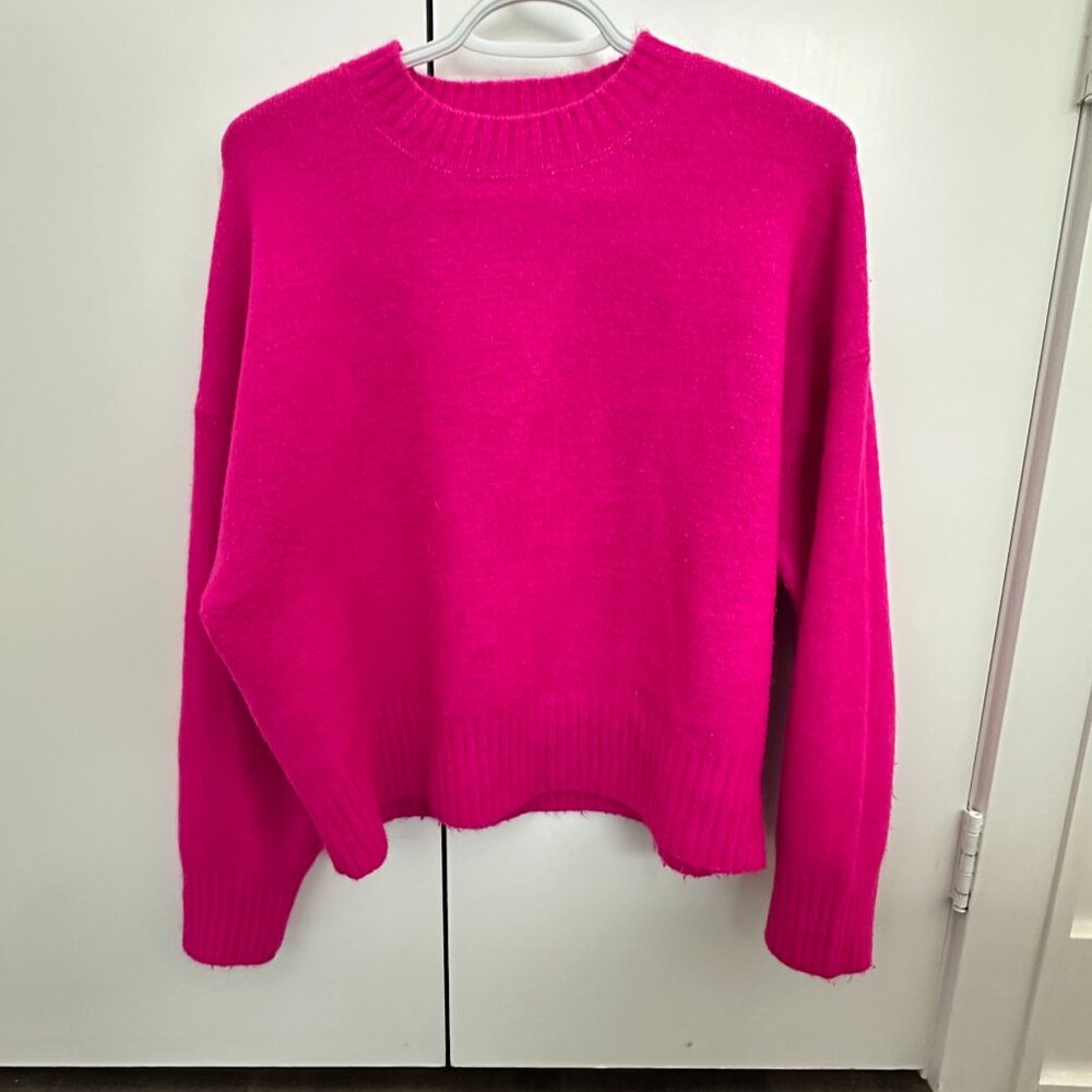 Zara Hot Pink Knit Sweater